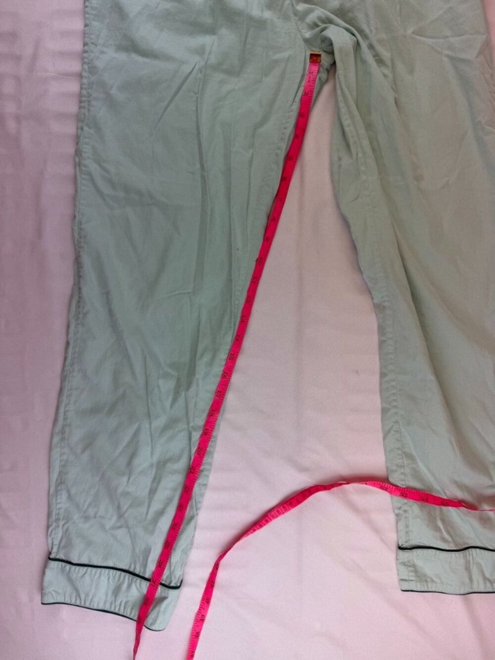 LAKE Pajamas Long Sleeve Pants Set Size Medium in Light Mint Green - Picture 15 of 15